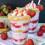 Strawberry Cheesecake Milkshakes
