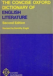 The Concise Oxford Dictionary of English Literature, 2nd Edition (Revised by Dorothy Eagle)