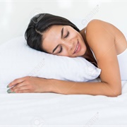 Lying Down on the White Pillow