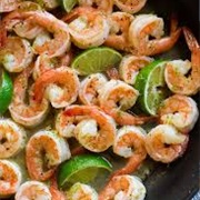 Lime Seared Prawns