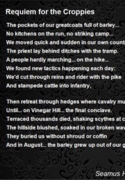 Requiem for the Croppies (Seamus Heaney)