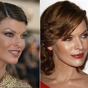 Milla Jovovich and Linda Evangelista