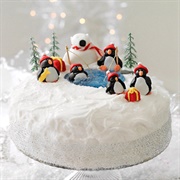 Decorated Christmas Cake
