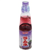 Shirakiku Grape Ramune Soda