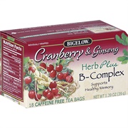 Bigelow Cranberry & Ginseng Tea