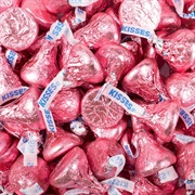 Pink Hershey Kiss