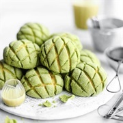 Matcha Melon Pan