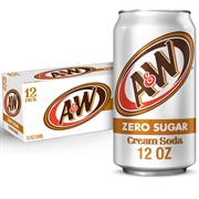 A&amp;W Zero Sugar Cream Soda