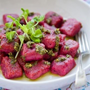 Beet Gnocchi