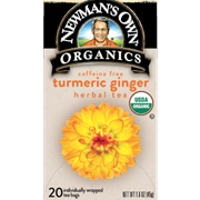 Newman's Own Turmeric Ginger Herbal Tea