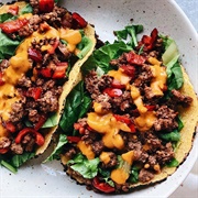 Beef and Spinach Tacos
