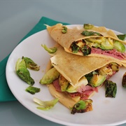 Beef and Bean Sprout Crepe