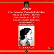 Lili Kraus - Mozart Piano Sonata No. 11, Piano Concertos Nos. 12 and 18