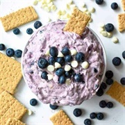 Blueberry White Chocolate Cheesecake Dip