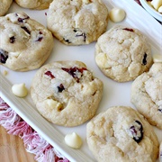 White Chocolate and Cranberry Cheesecake Cookies