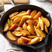 Fried Apples With Honey and Cinnamon
