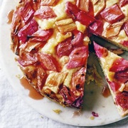 Rhubarb and Custard Cake