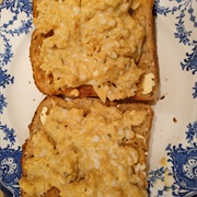 Scrambled Eggs With Worcestershire Sauce on Toasted Multiseed Loaf