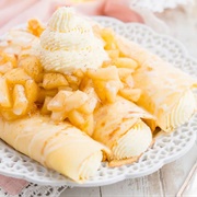 Apple Cheesecake Crepes