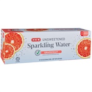 H-E-B Unsweetened Grapefruit Sparkling Water