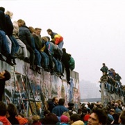 Berlin Wall Coming Down