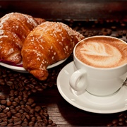 Italy: Cappuccino and Cornetto