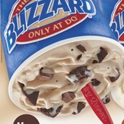 Frosted Fudge Brownie Blizzard