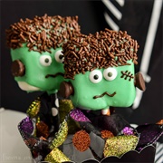 Frankenstein Marshmallow Pops