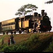 The First Railway Track in Indonesia 1864
