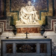 Michelangelo's Pietà in St. Peter's Basilica Is Made in Rome 1499