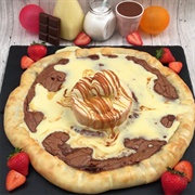 Banana and Custard Pizza
