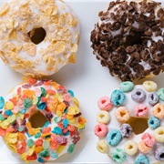 Cereal Topped Doughnuts