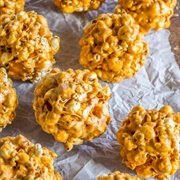Peanut Butter Popcorn Balls