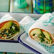 Avocado and Salmon Wrap
