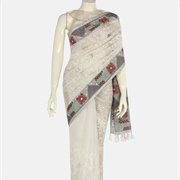 Buy a Half Silk Muslin Saree