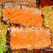 Poppy Seed Crusted Salmon