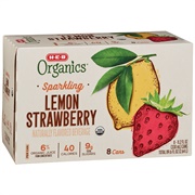 H-E-B Organics Sparkling Lemon Strawberry