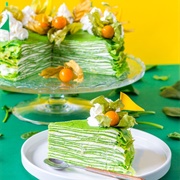 Spinach Crepe Cake