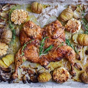 Garlic Herb Spatchcock Chicken