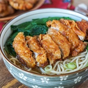 Deep-Fried Chicken Noodle Soup