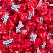 Red Hershey Kisses
