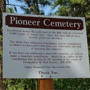 Pioneer Boot Hill Cemetery