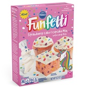 Pillsbury Funfetti Strawberry Cake & Cupcake Mix