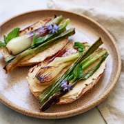 Spring Onions on Toast