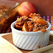 Apple Peach Crumble