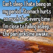 Cannot Sleep Because of Period Pain