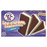 Purple Cow Ice Cream Sandwiches