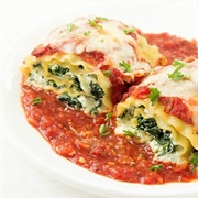 Spinach Lasagna Roll Ups