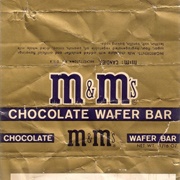 M&Ms Chocolate Wafer Bar