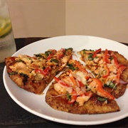 Barbecue Salmon Pizza